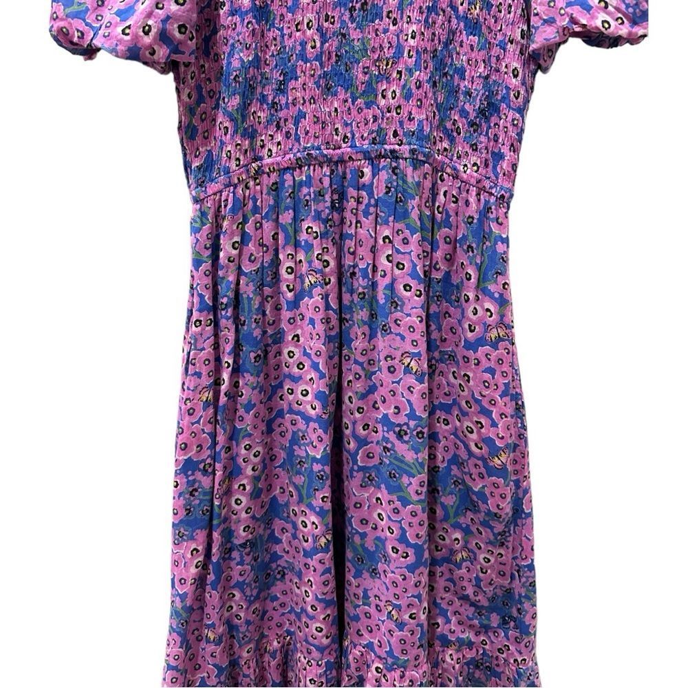 Banjanan Pink & Blue Floral Midi Dress - Picture 9 of 16